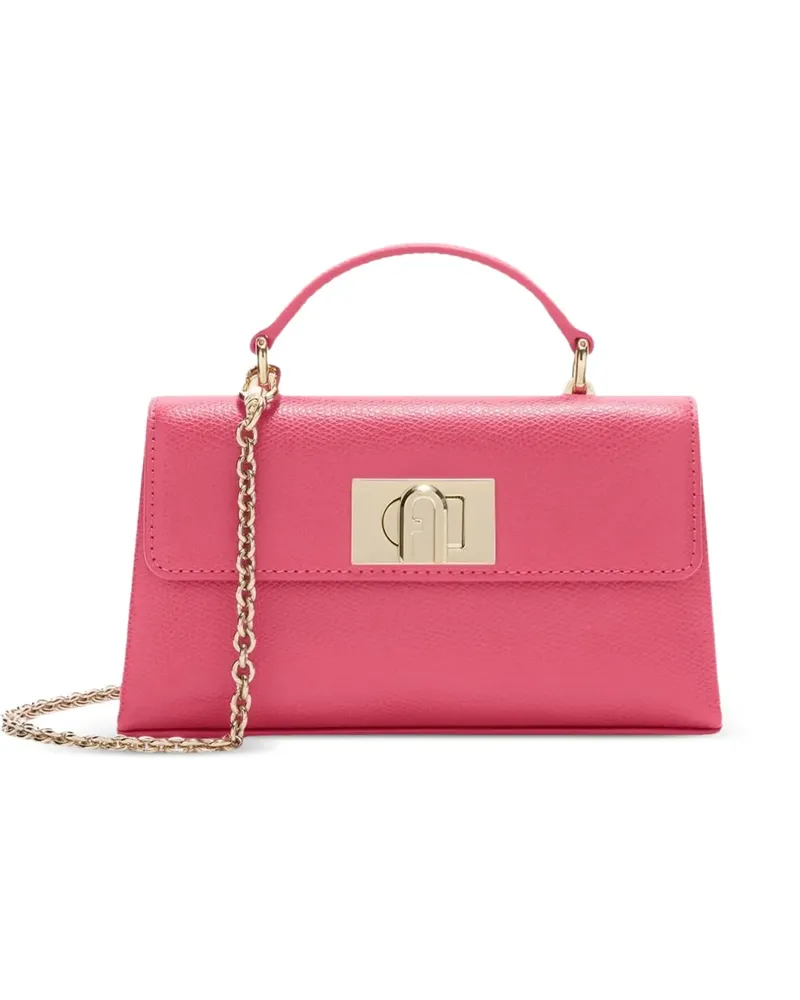 Furla Mini 1927 Tote Bag aus gekörntem Leder - Rosa Rosa
