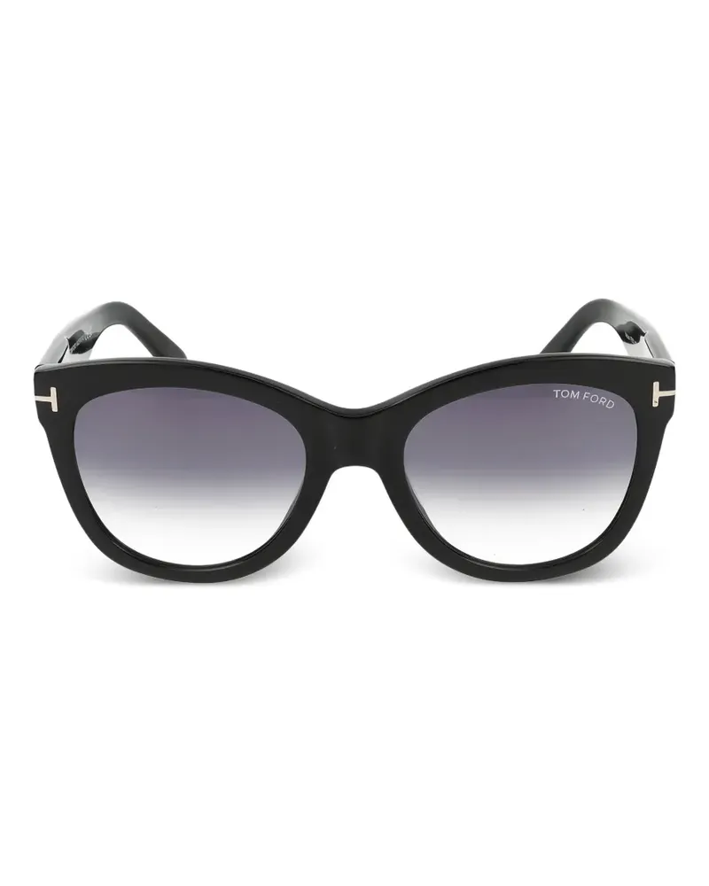 Tom Ford Klassische Cat-Eye-Sonnenbrille - Schwarz Schwarz