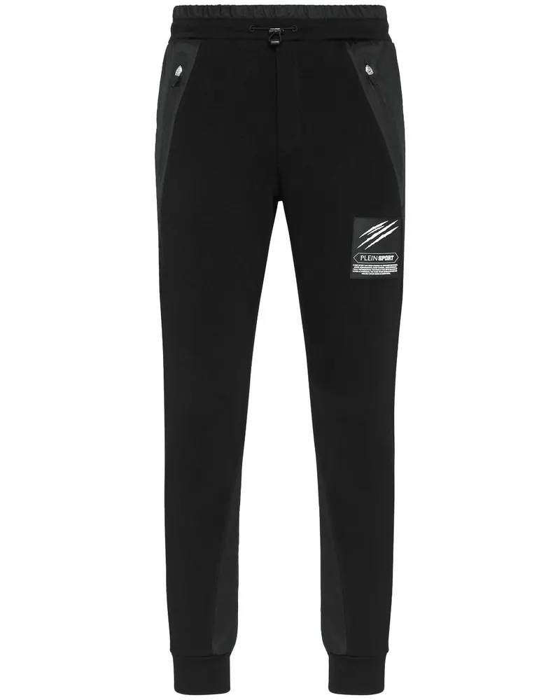 Philipp Plein Jogginghose mit Logo-Patch - Schwarz Schwarz