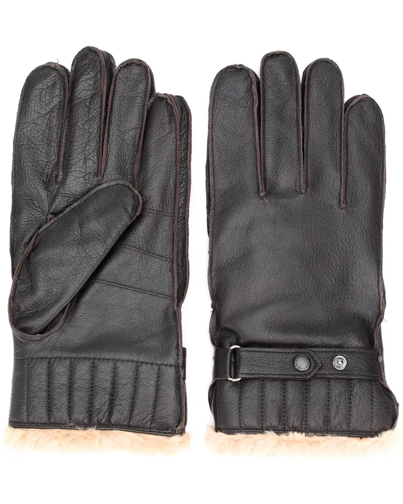Barbour Handschuhe mit Faux-Fur-Futter - Braun Braun