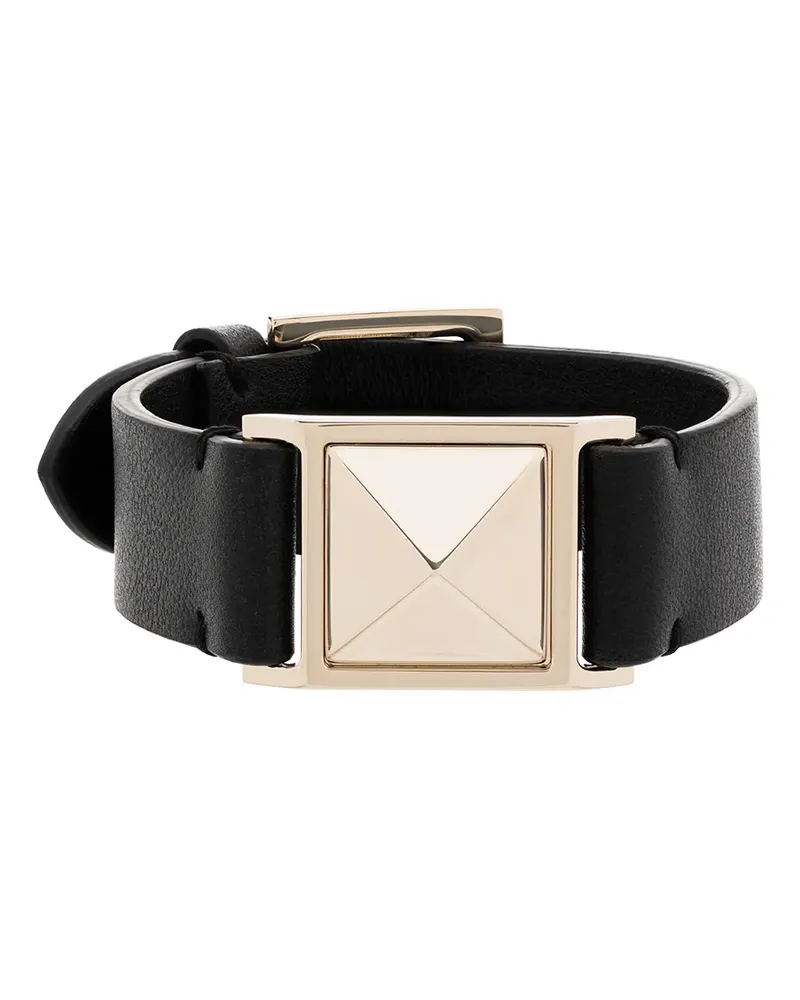 Valentino Garavani Rockstud Lederarmband - Schwarz Schwarz