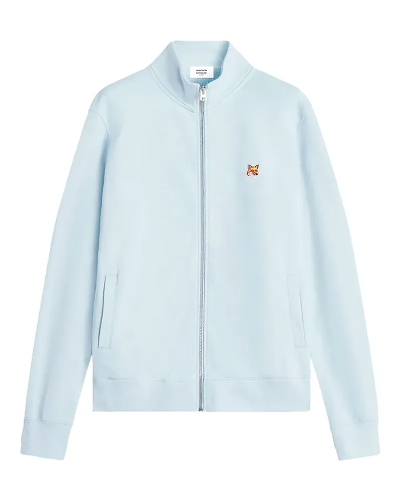Kitsuné Sweatshirt mit Fuchskopf-Applikation - Blau Blau
