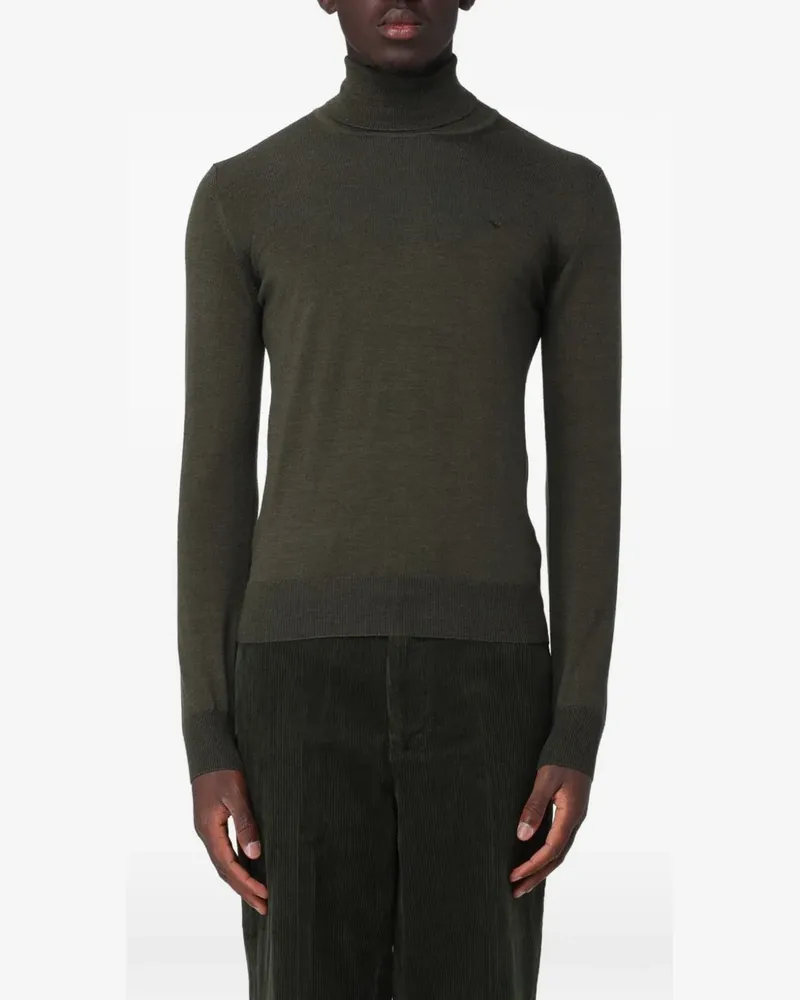 Brooksfield roll-neck wool sweater - Grün Grün