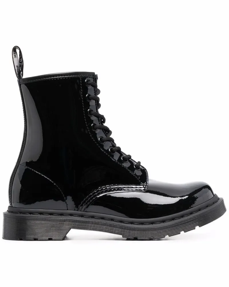 Dr.Martens Stiefeletten mit Glanzoptik - Schwarz Schwarz