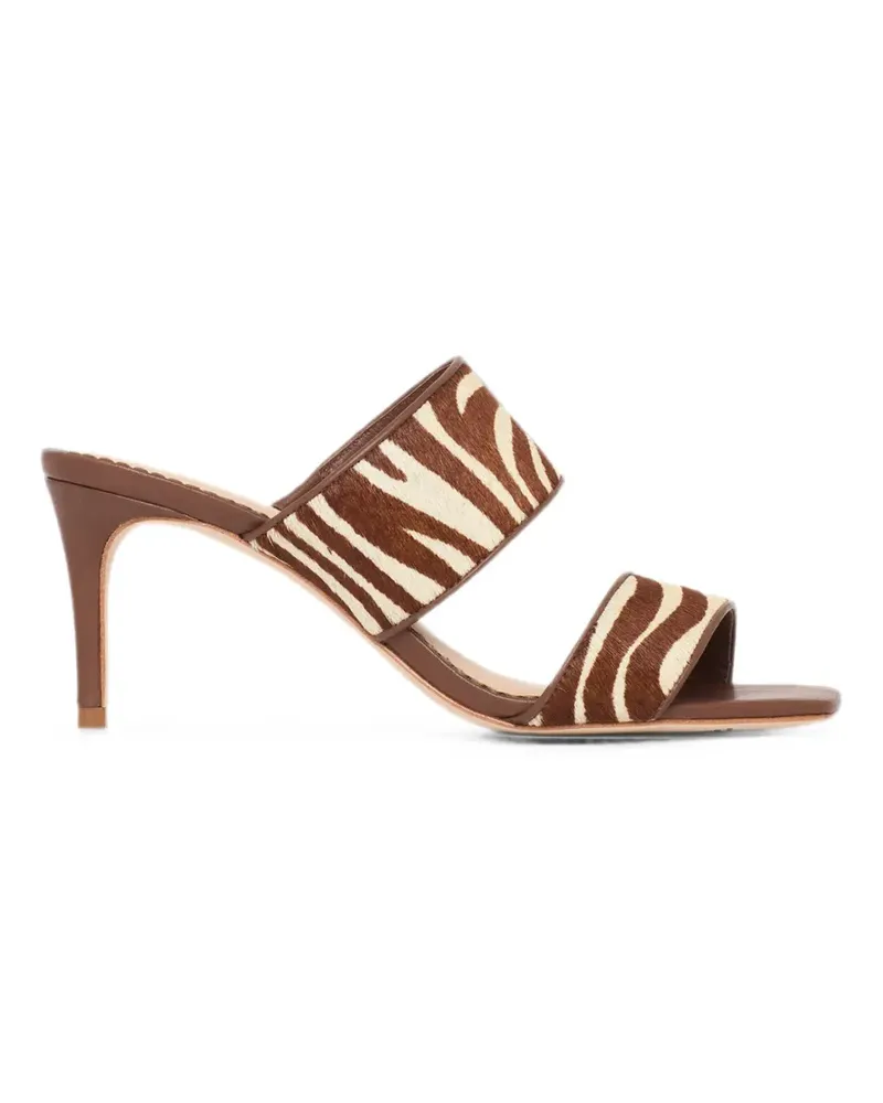 Cinq à Sept Sandalen mit Zebra-Print - Braun Braun
