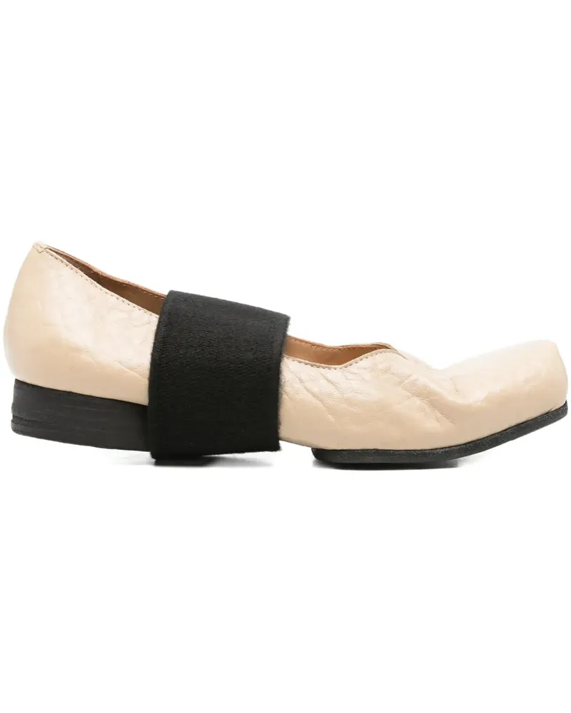 Uma Wang two-tone ballet flats - Nude Nude