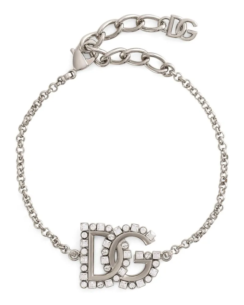 Dolce & Gabbana Armband mit DG-Logo - Silber Silber