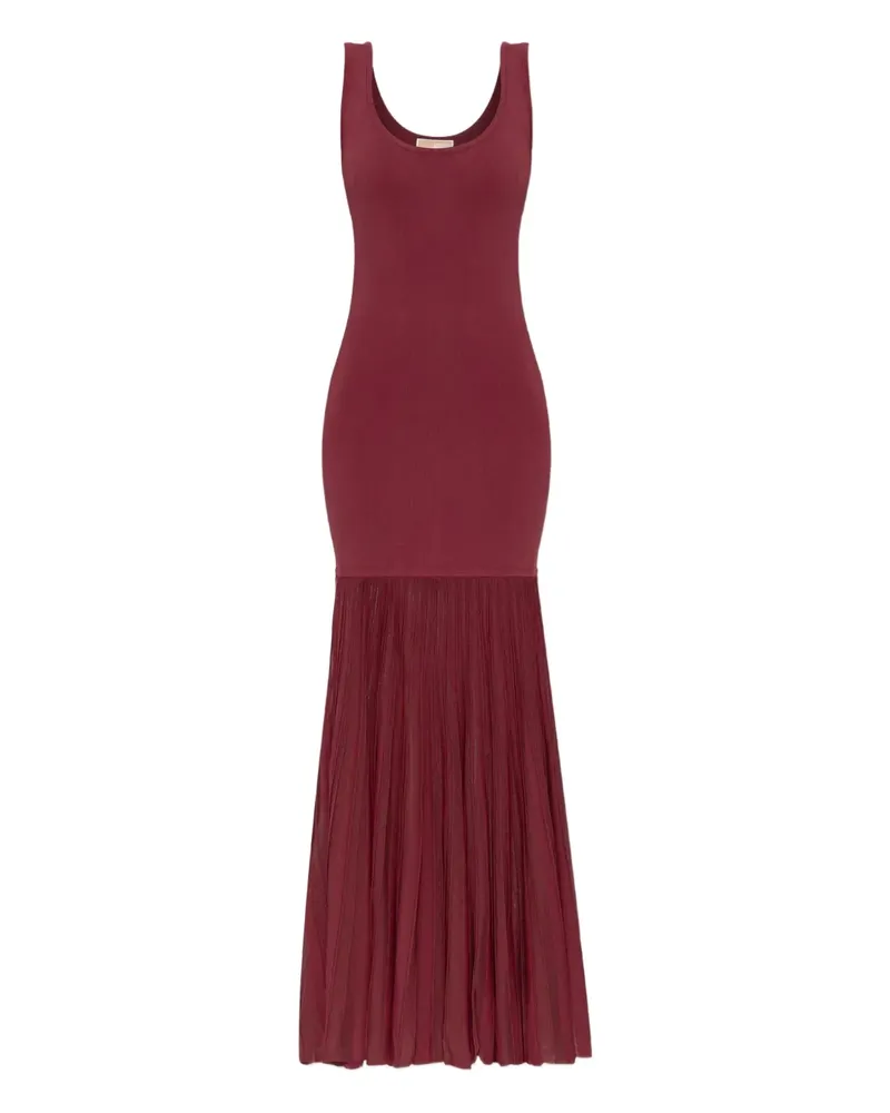 Michael Kors Maxikleid mit Falten - Rot Rot