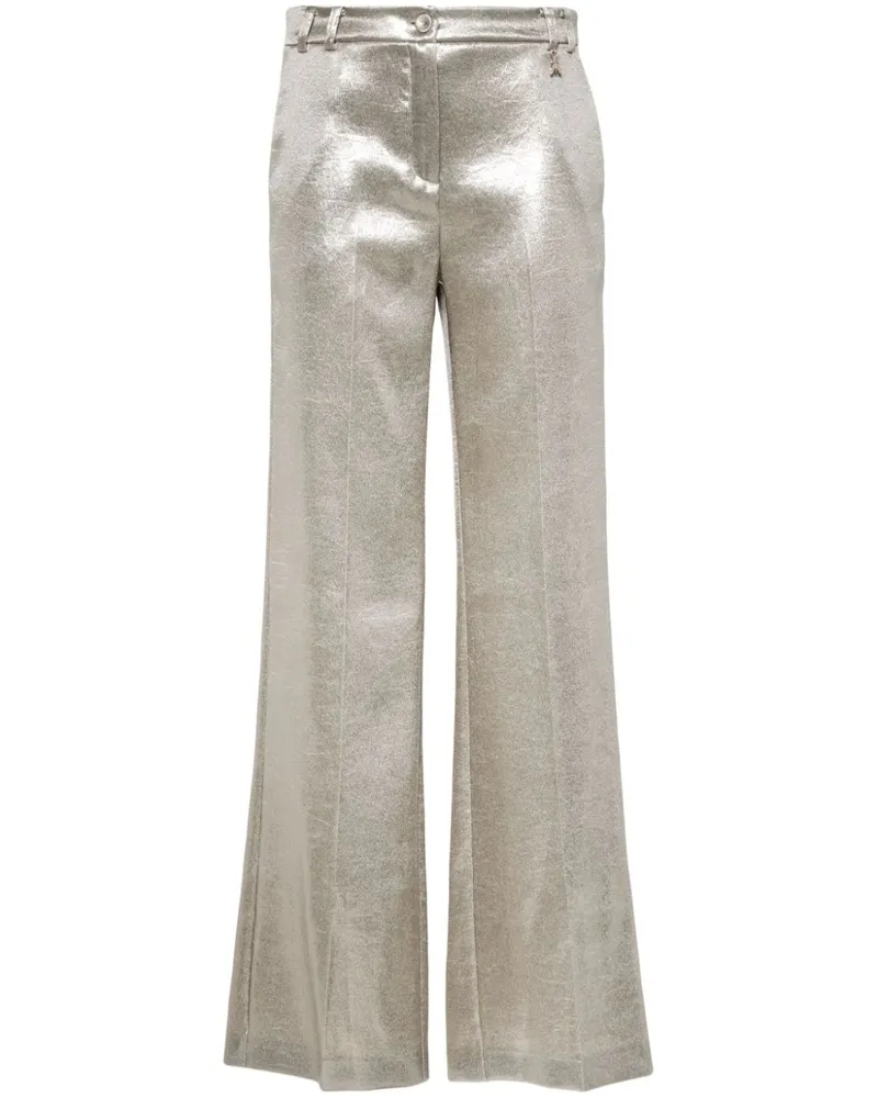 Patrizia Pepe Tief sitzende Hose aus Satin - Nude Nude