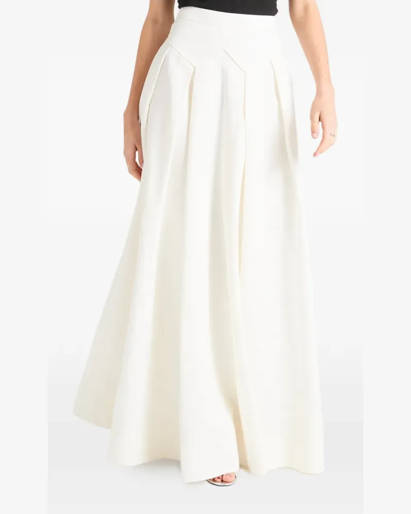 Temperley London Elodie pleated maxi skirt - Weiß Weiß
