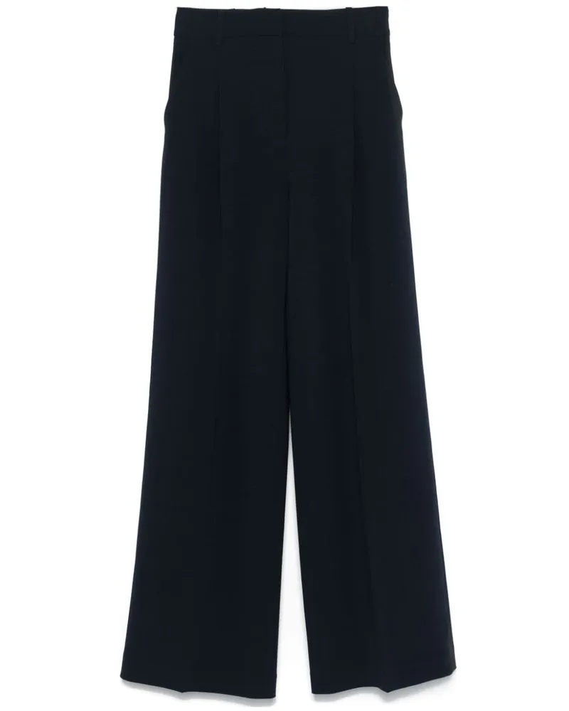 Michael Kors Crêpe-Hose mit weitem Bein - Blau Blau