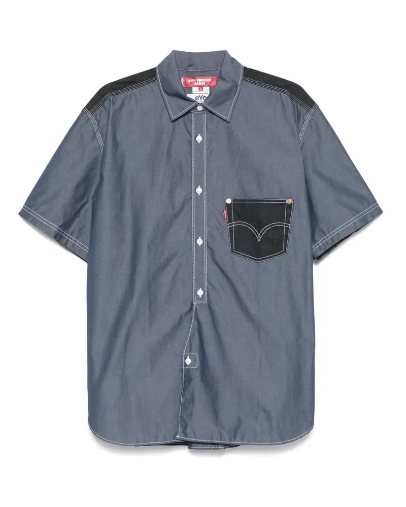Junya Watanabe Hemd mit Taschendetail - Blau Blau