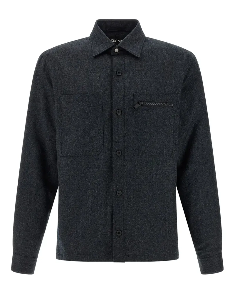 Ermenegildo Zegna padded button shirt - Grau Grau