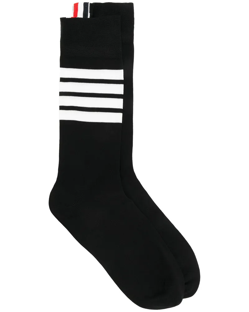 Thom Browne Socken mit Streifen - Schwarz Schwarz