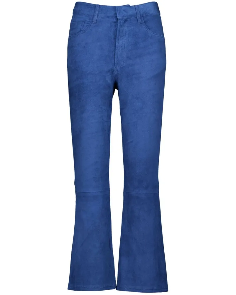 PAULA Hose aus Wildleder - Blau Blau
