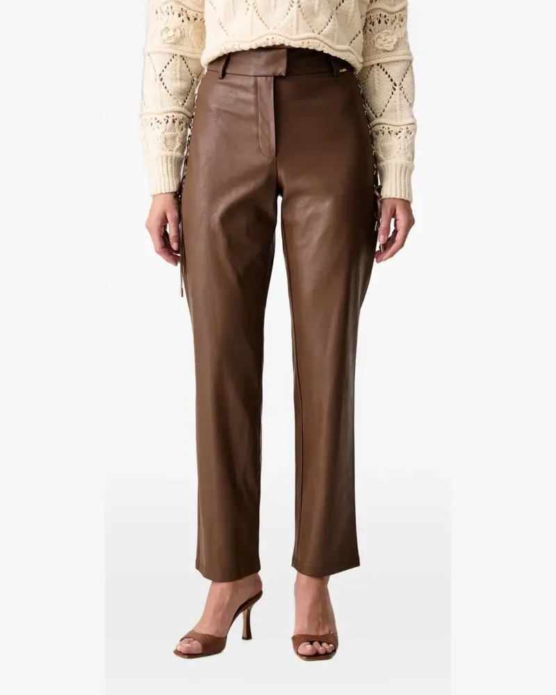 Fracomina Gerade Hose - Braun Braun