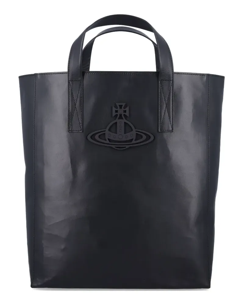 Vivienne Westwood Mittelgroße Sarah Strukturierte Tote Bag - Blau Blau