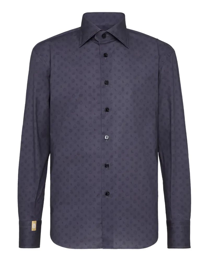 Billionaire Gold Cut logo-print shirt - Grau Grau