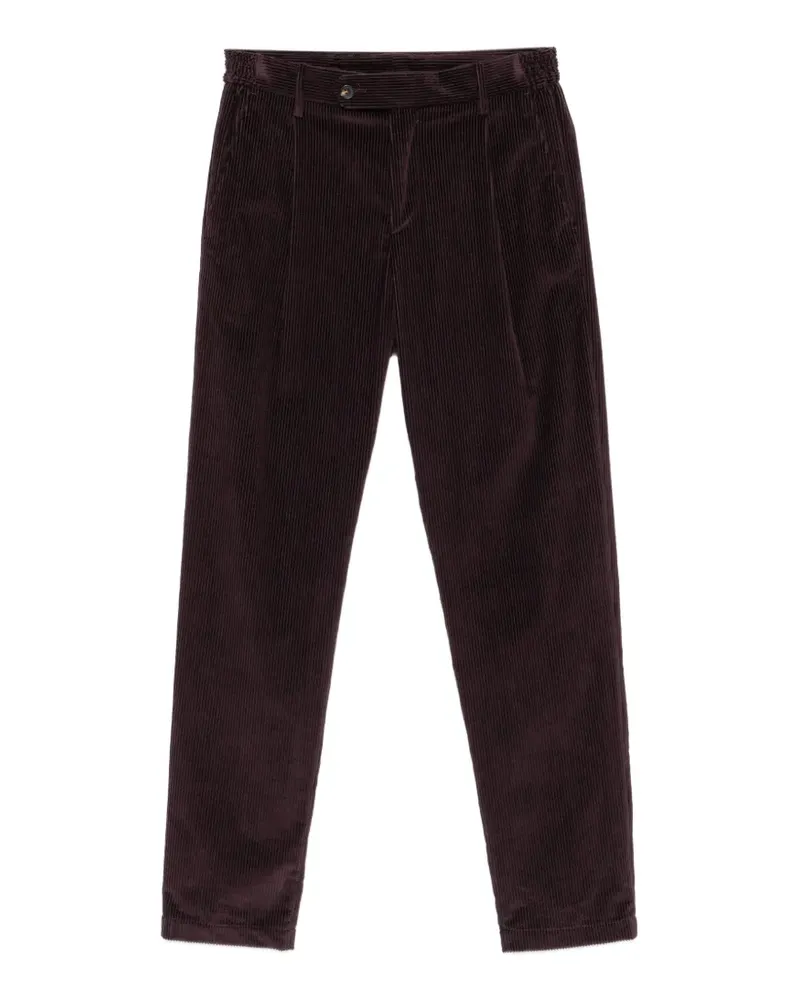 Eleventy pleated corduroy trousers - Violett Violett