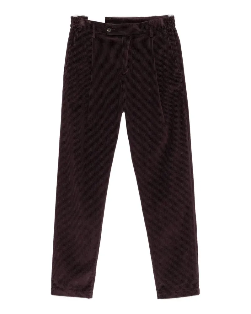 Eleventy pleated corduroy trousers - Violett Violett