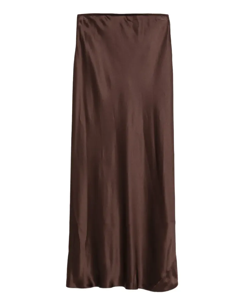 Dorothee Schumacher Midirock im Satin-Look - Braun Braun