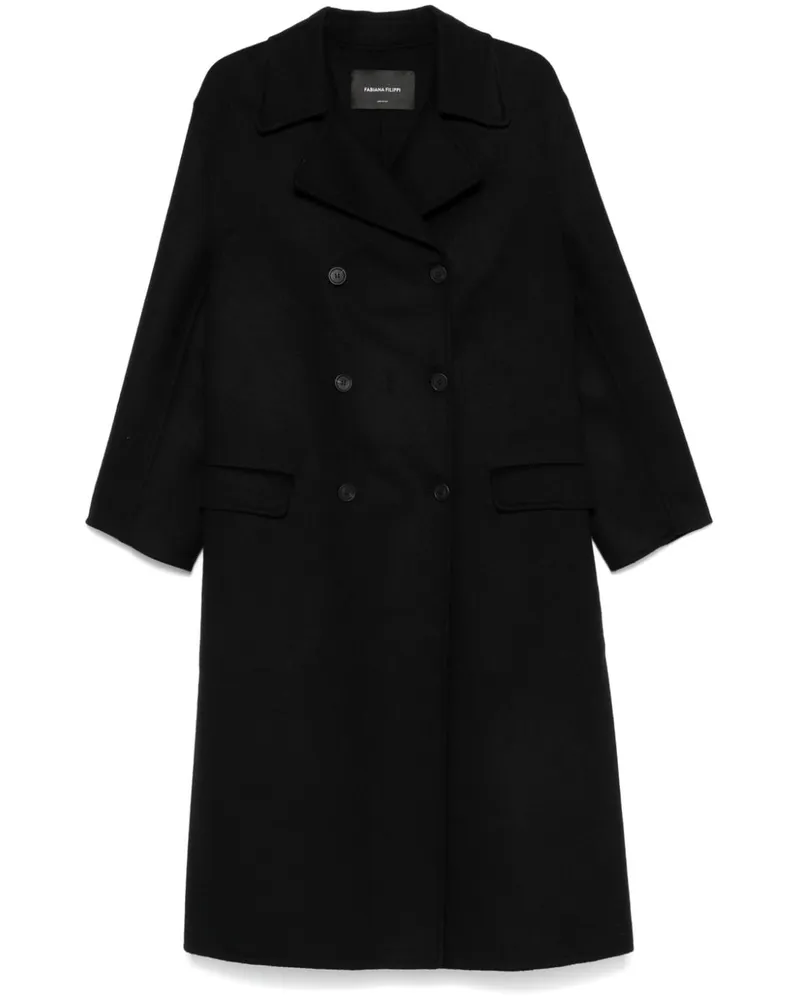 Fabiana Filippi Klassische Cabanjacke - Schwarz Schwarz