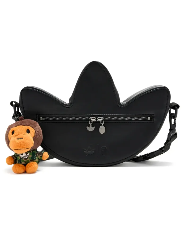 adidas x Bape Trefoil Schultertasche - Schwarz Schwarz