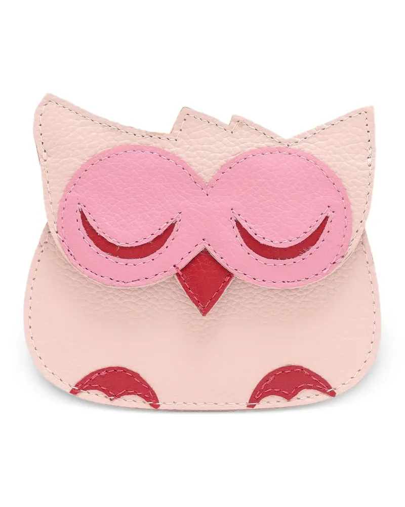 Sarah Chofakian owl leather card holder - Rosa Rosa