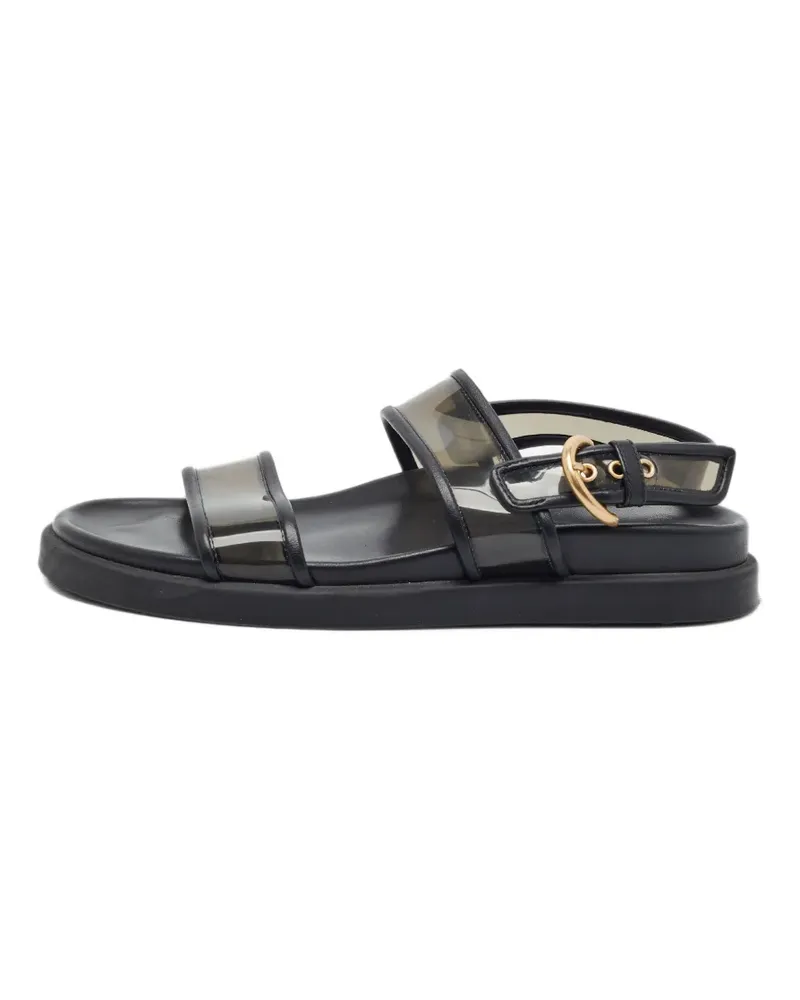 Gianvito Rossi Flache Bilbao Slingback-Sandalen - Schwarz Schwarz
