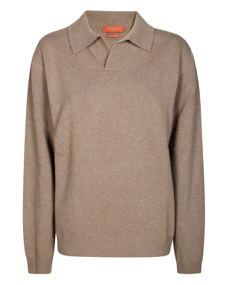 Daniele Fiesoli Pullover mit gerippten Bündchen - Braun Braun