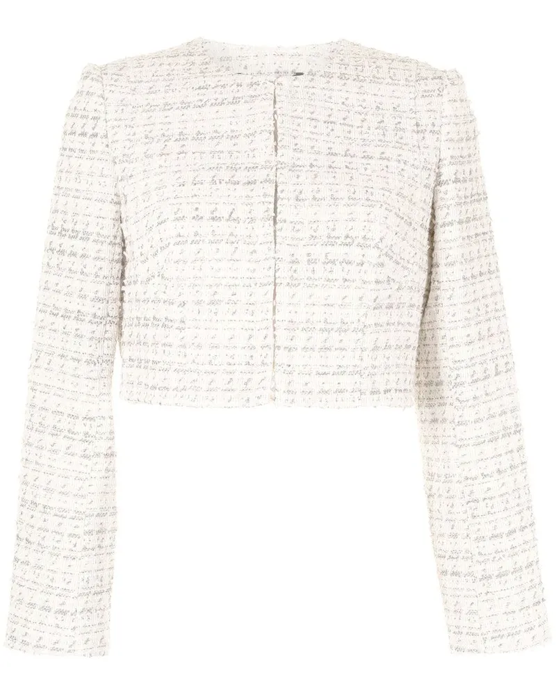 Paule Ka Tweed-Jacke im Cropped-Design Rosa