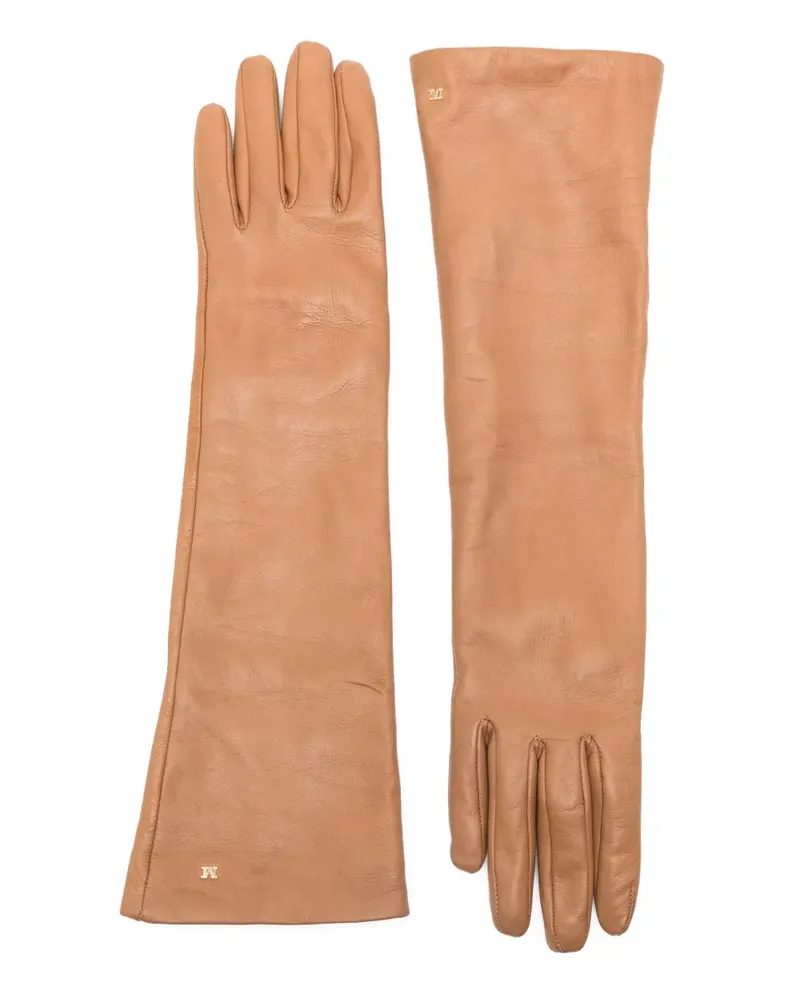 Max Mara Handschuhe aus Lammleder - Braun Braun