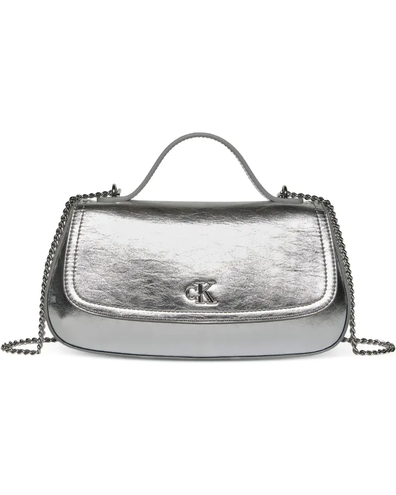 Calvin Klein chain handle shoulder bag - Silber Silber