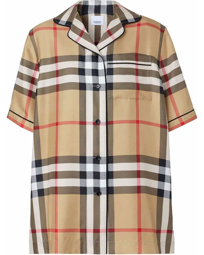 Burberry Hemd mit Vintage-Check - Nude Nude