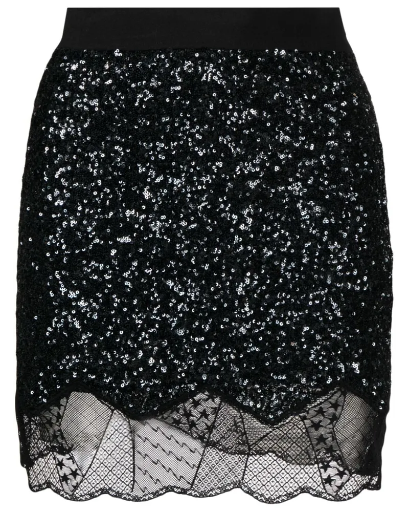 Zadig & Voltaire Justicia Rock mit Pailletten - Schwarz Schwarz
