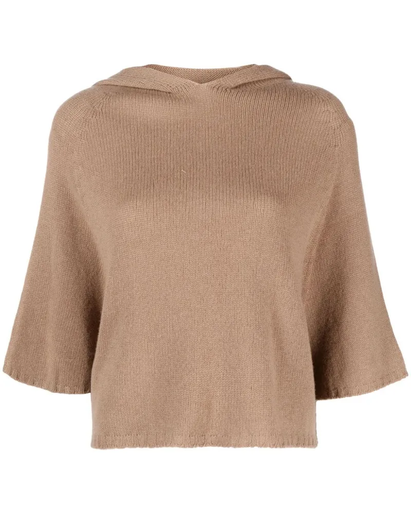 Fabiana Filippi Pullover mit Dreiviertelärmeln Braun