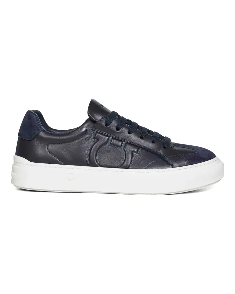 Ferragamo Gancini leather sneakers - Blau Blau