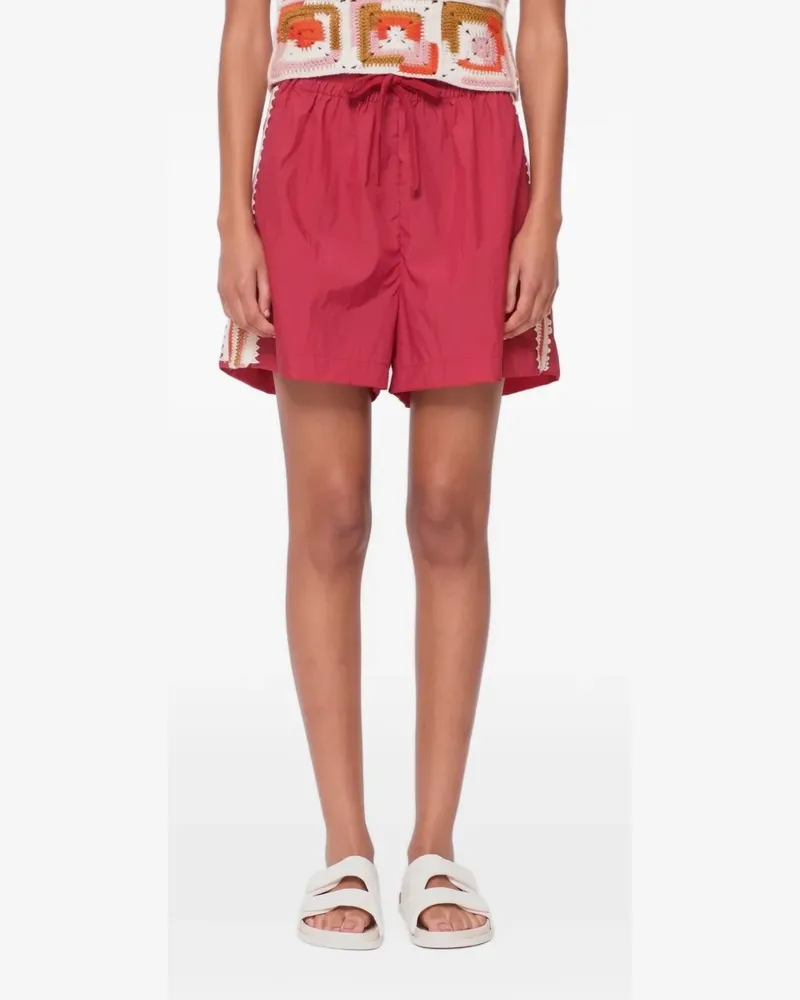 Sea Avery Shorts mit gehäkeltem Saum - Rot Rot