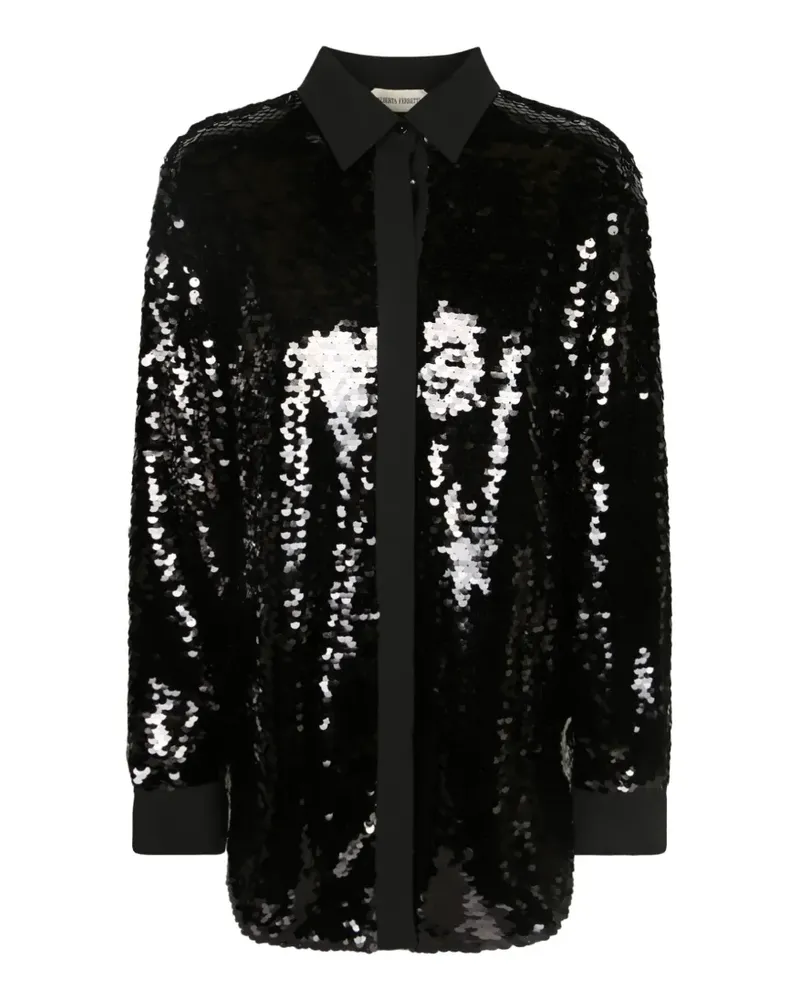 Alberta Ferretti sequin-embellished shirt - Schwarz Schwarz