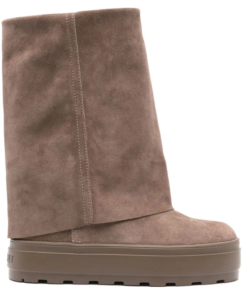 Casadei Stiefel aus Wildleder - Grau Grau