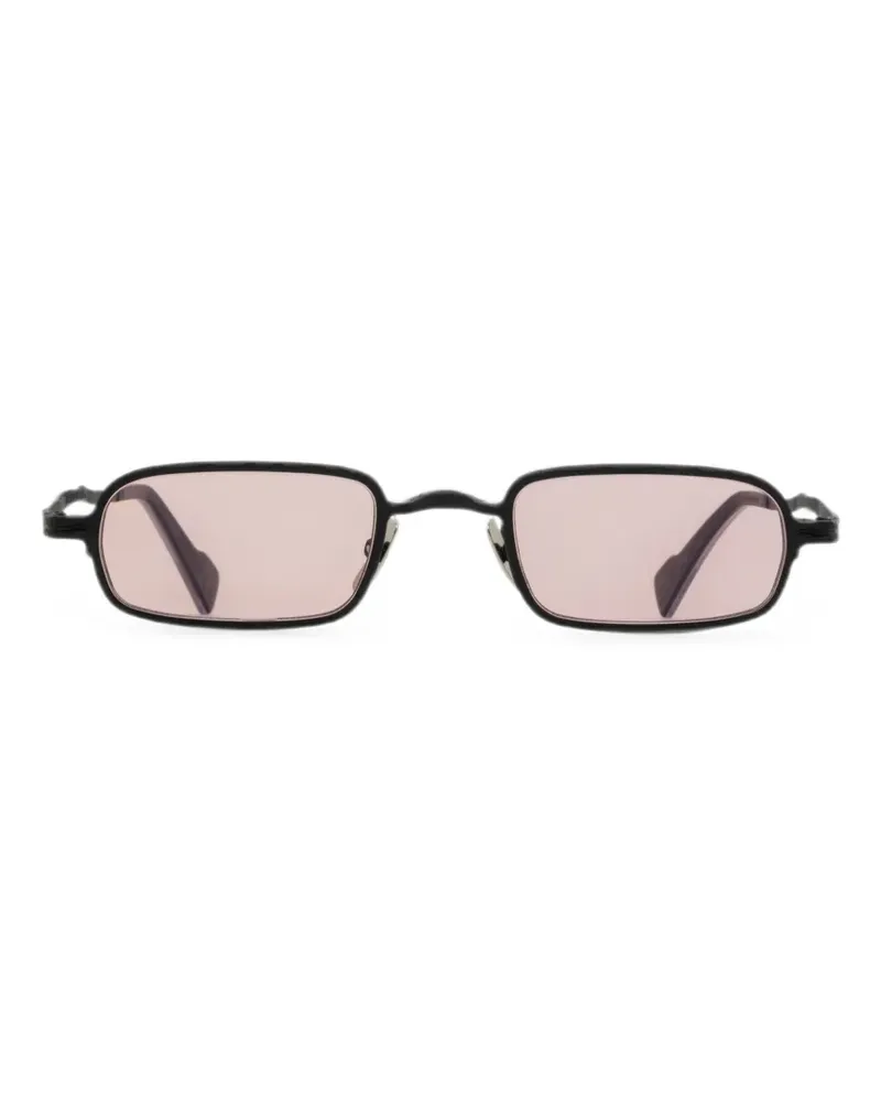 KUBORAUM Z18 Sonnenbrille mit eckigem Gestell - Schwarz Schwarz