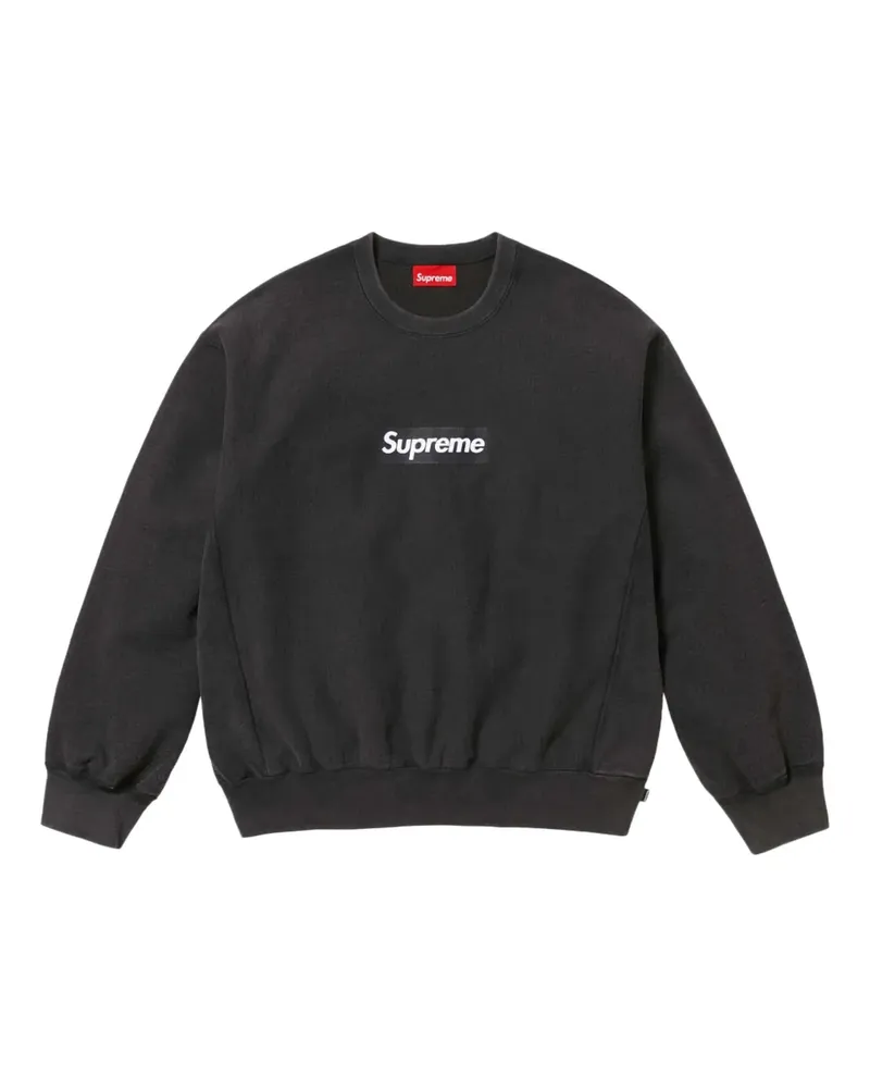 Supreme Being SS 25 - Black" Sweatshirt mit ausgeblichenem Logo - Schwarz Schwarz