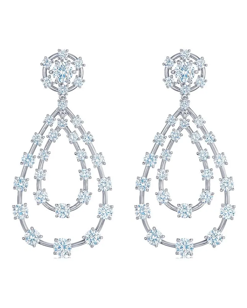KWIAT 18kt Starry Night Weißgoldohrringe mit Diamanten Weiß