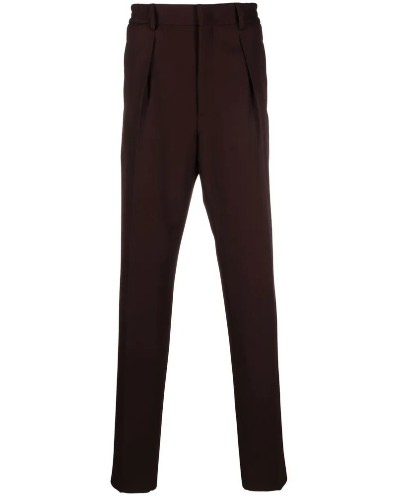 Fendi Hose mit geradem Bein - Rot Rot
