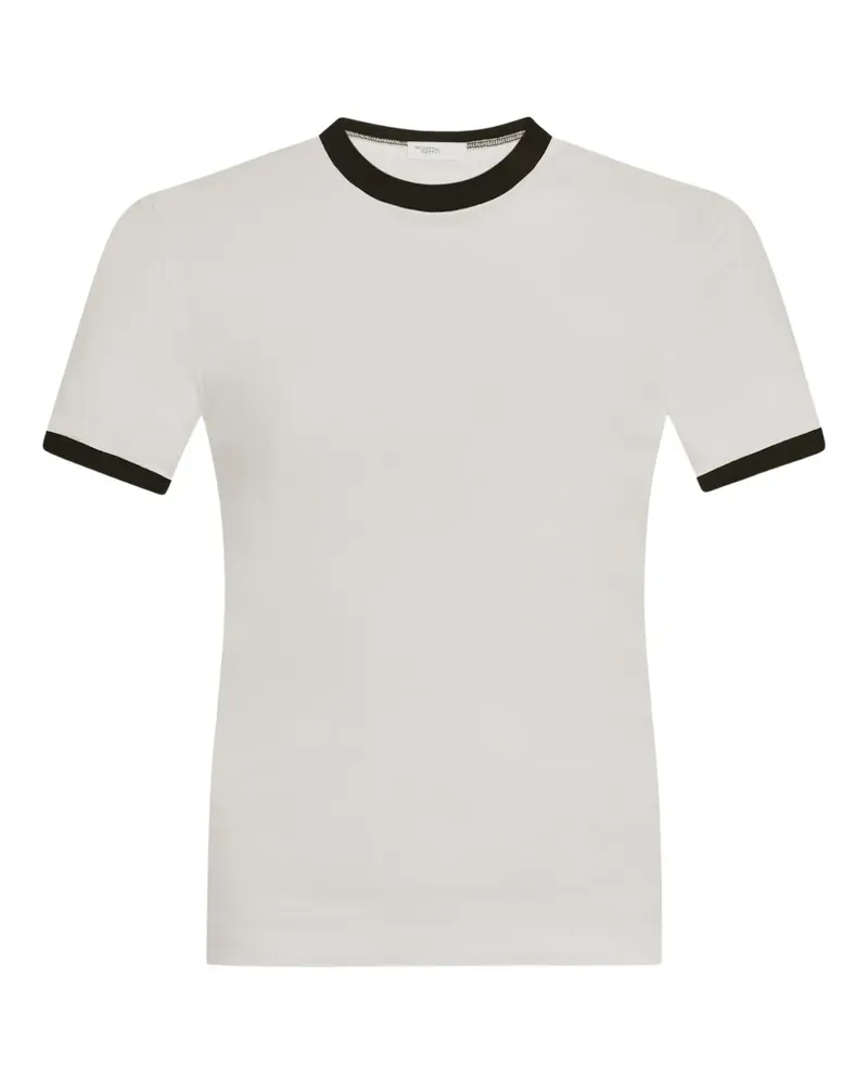 Rosetta Getty T-Shirt mit Kontrastdetails - Weiß Weiß