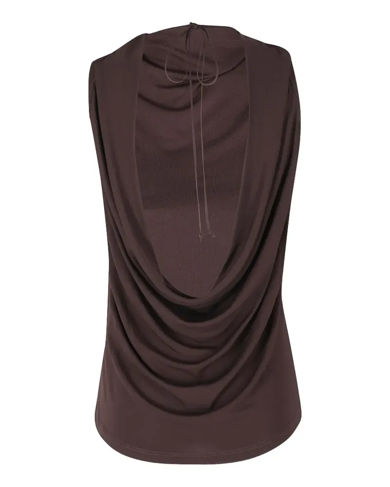 Semicouture cowl-neck top - Braun Braun