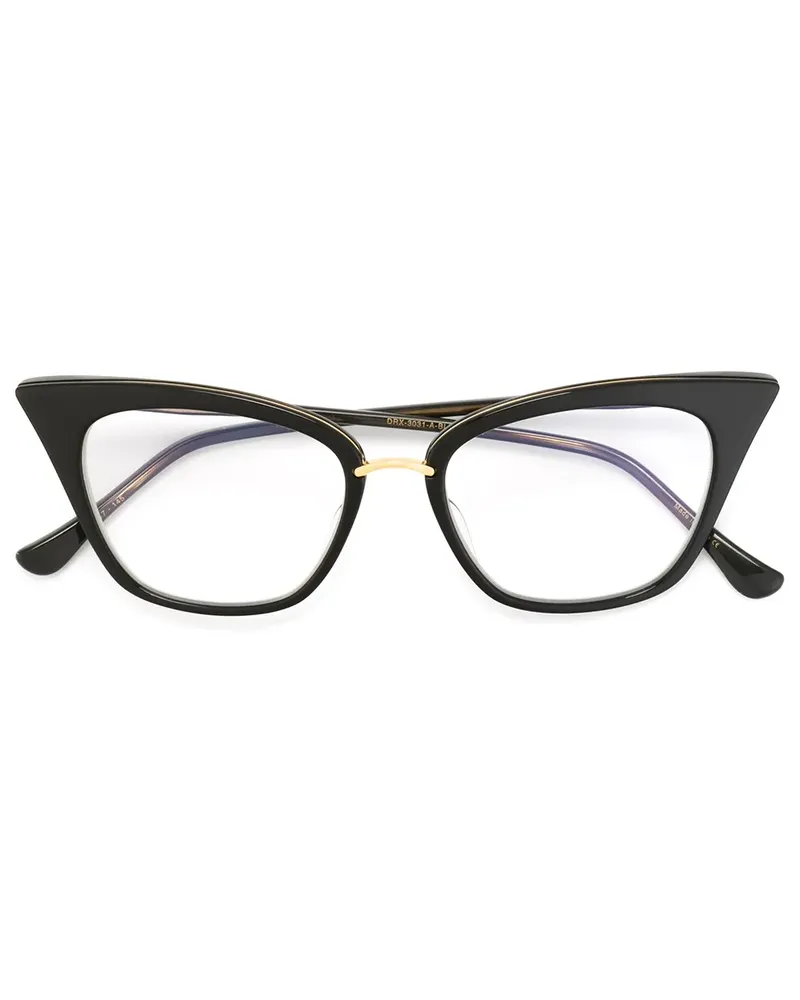 DITA Rebella Cat-Eye-Brille - Schwarz Schwarz