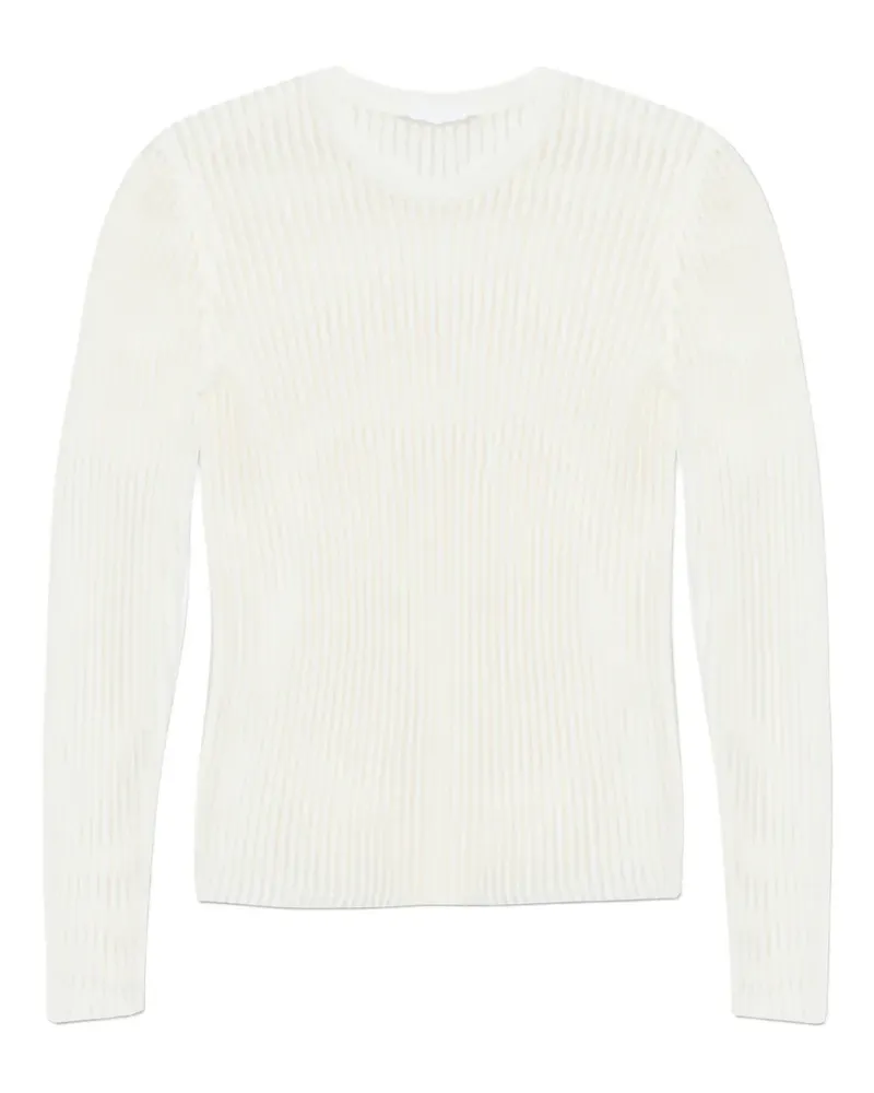 Helmut Lang Geripptes Langarmshirt - Nude Nude