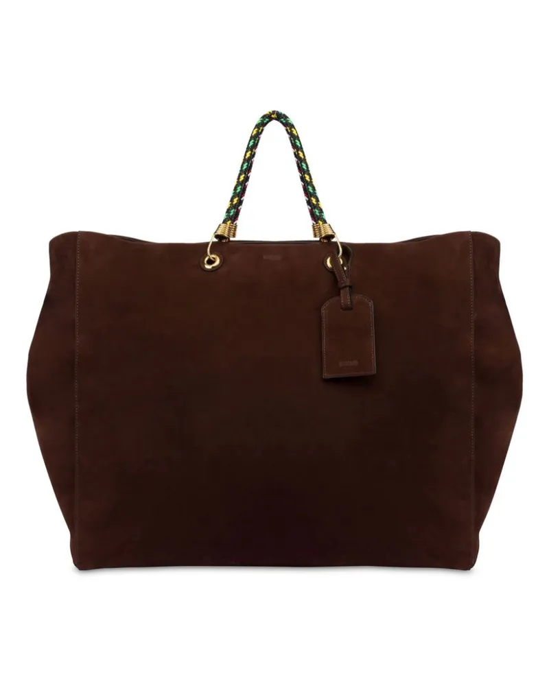 Moschino Handtasche aus Wildleder - Braun Braun