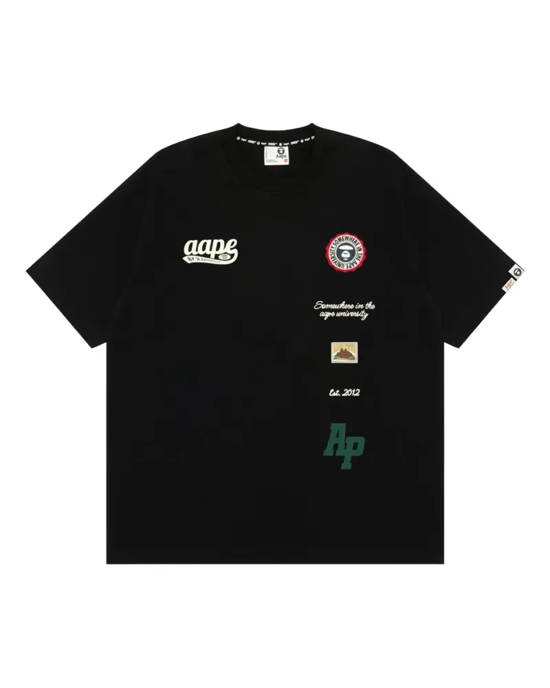 BAPE T-Shirt mit grafischem Print - Schwarz Schwarz